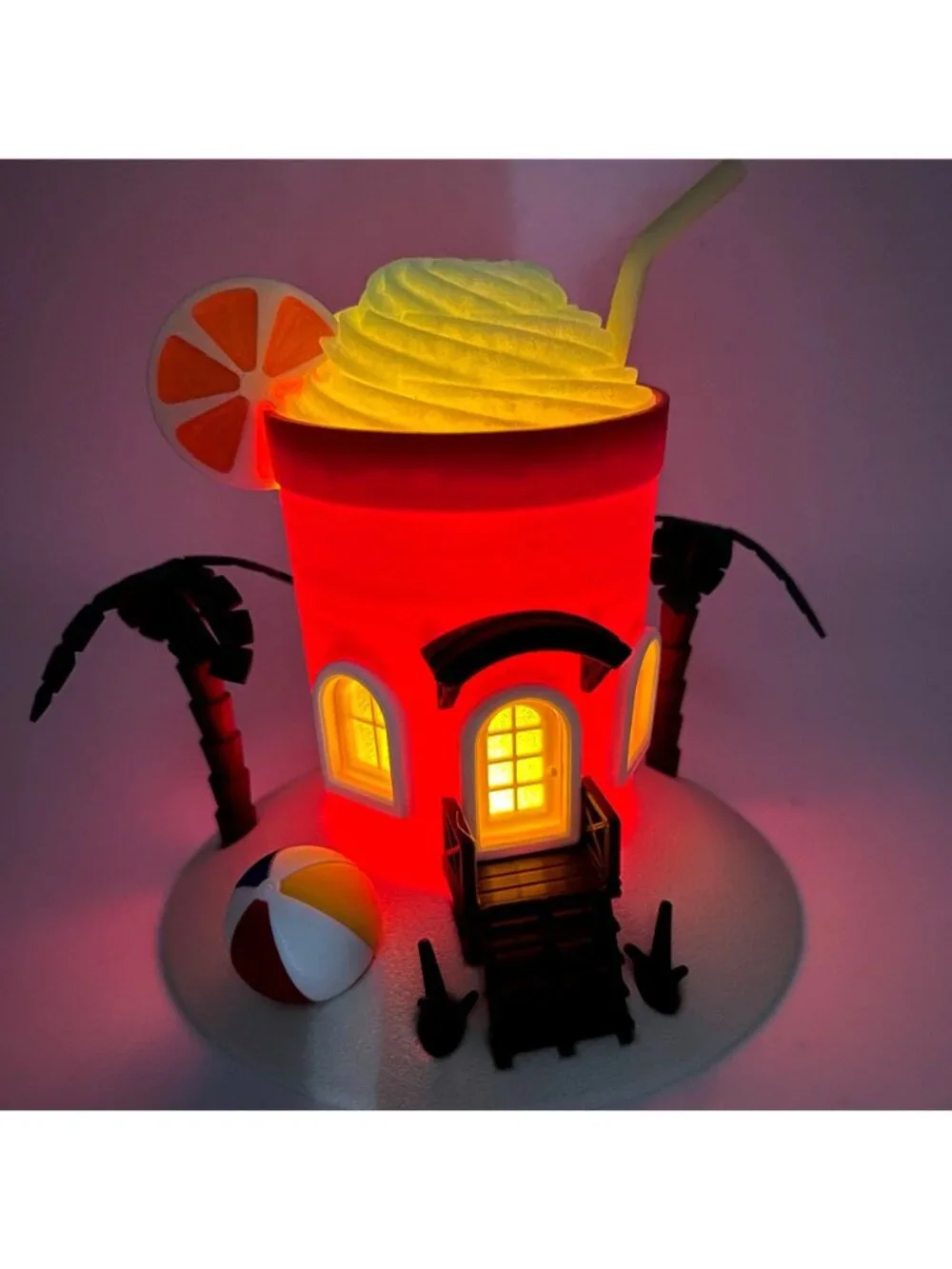 Summer Drink Illuminated Fairy House Night Light Battery Tea Light Holder